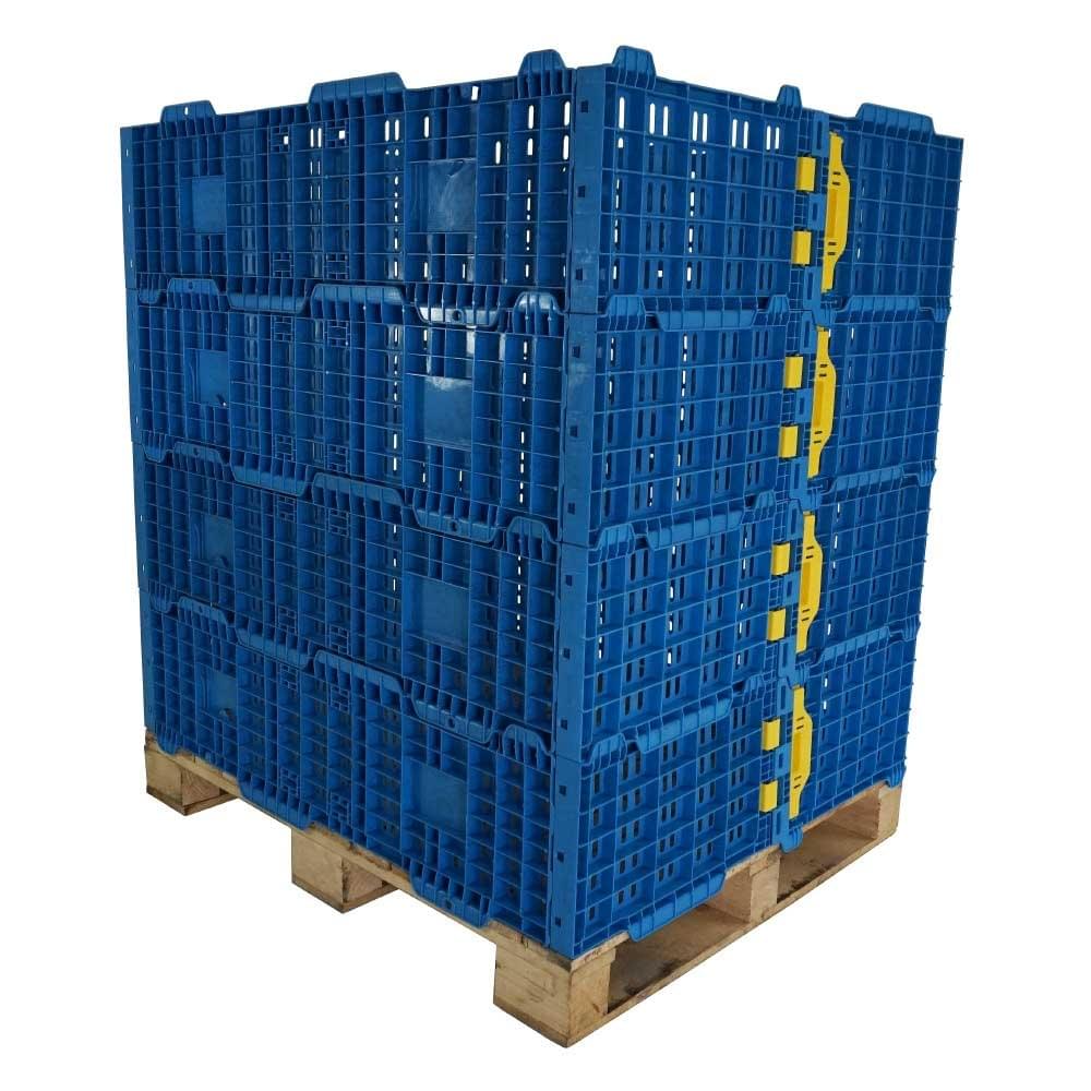 Plastic Pallet Collars Blue Palletower