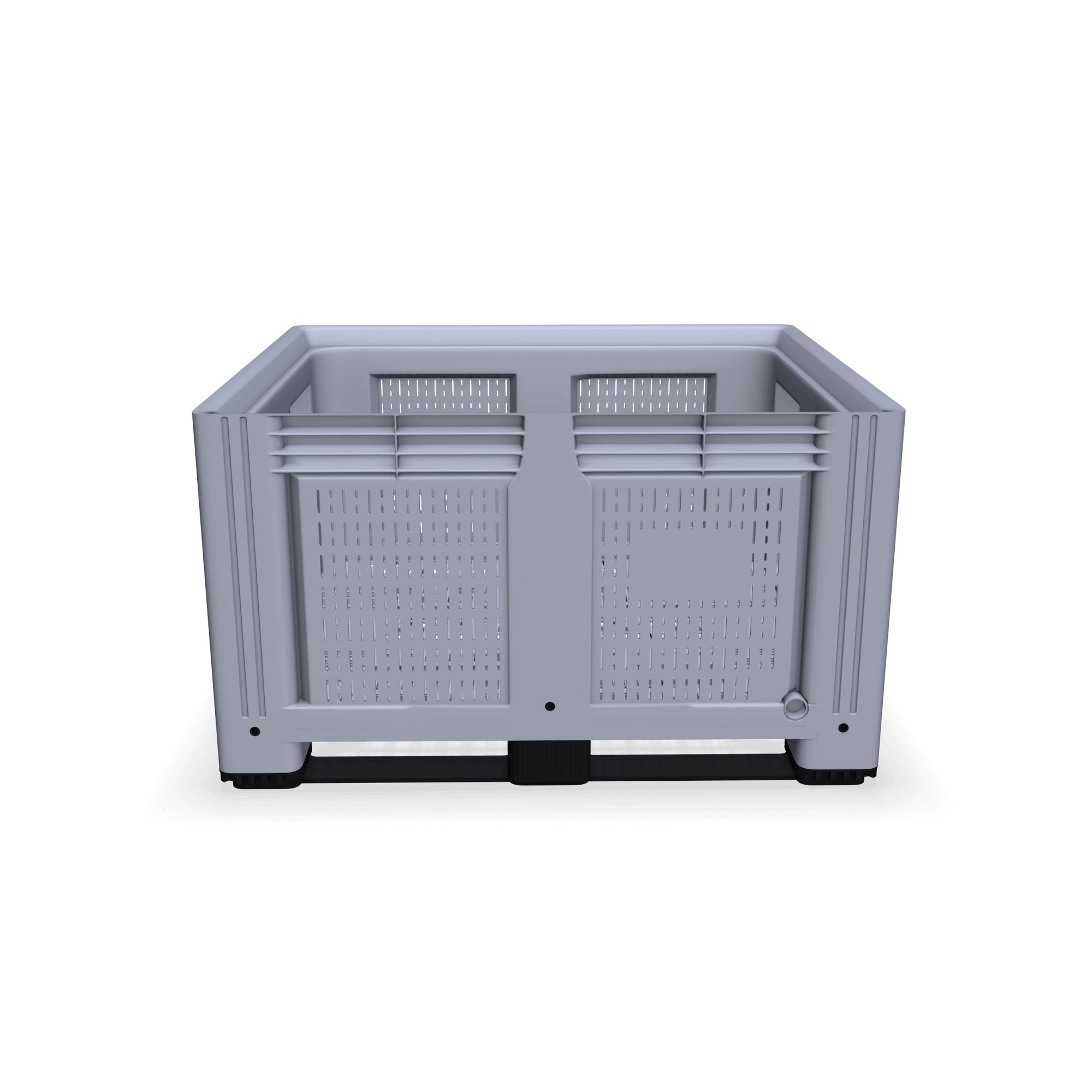 Rigid Plastic Box Pallet with vented sides