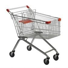 Supermarket shopping trolleys