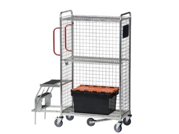 Product release: New multifunctional picking trolley fitted with fold away steps
